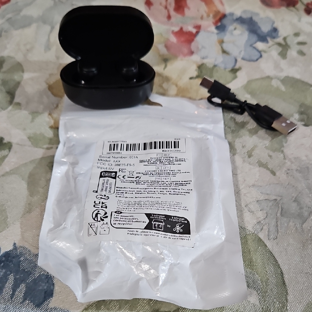 A6S Briame 5 TWS Black Mini Bluetooth Earbuds - Wireless - Mic - NEW